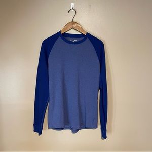 Under Armour Blue Waffle Long Sleeve Top